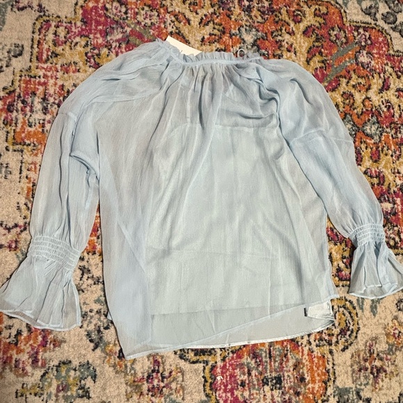 Before You Collection | NWT Saltwater chiffon top 2 piece Small baby blue - Picture 4 of 7
